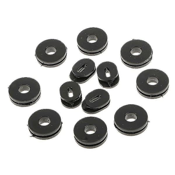 48x sorte gummi sidepaneler til motorcykel bil auto Gs125