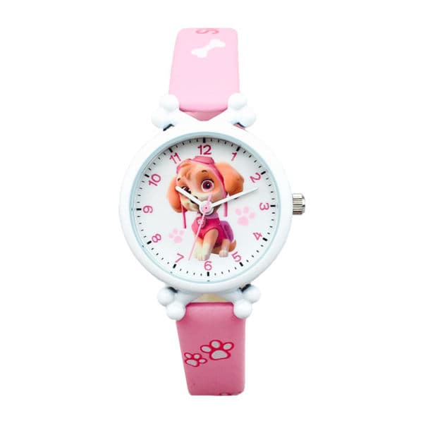 Paw Patrol Barnklocka med Tecknade Figurer - Present till Barn [JUN] Rosa Pink