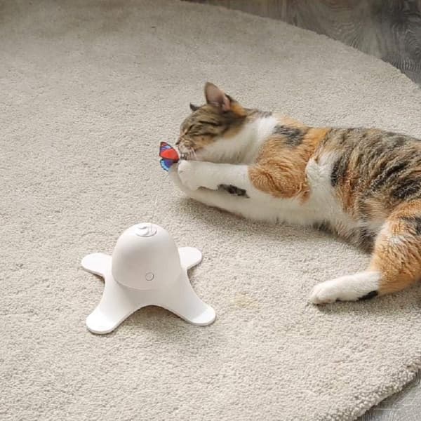 Shuangjun Cat Toy, Funny Electric Cat Stick, Can Rotate 360°, Cat