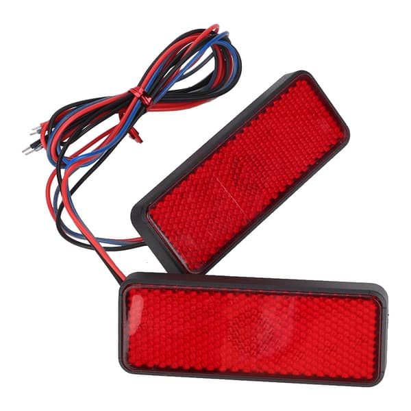 Par Universal LED-reflektor baklys for motorsykkel