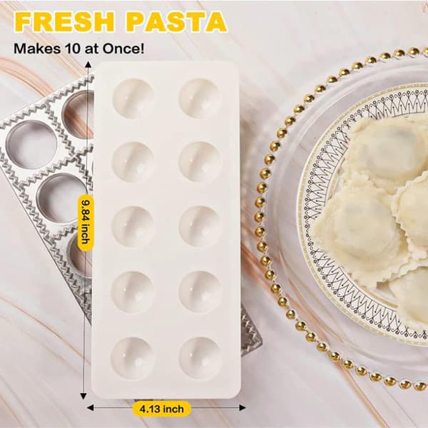 Silver - Pastaparty fyrkantig ravioli-form och stor kakform