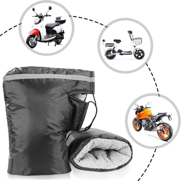 Gloves - Motorcycle Handlebar Gloves - Bicycle Gloves - Warm Gloves - Winter Gloves