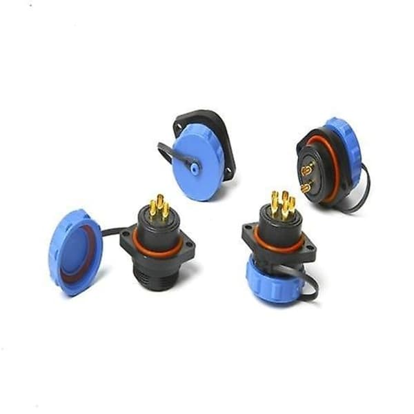 SP17 IP68 vanntette kontakter sirkulært uttak 17 mm 4-polet multikontakt