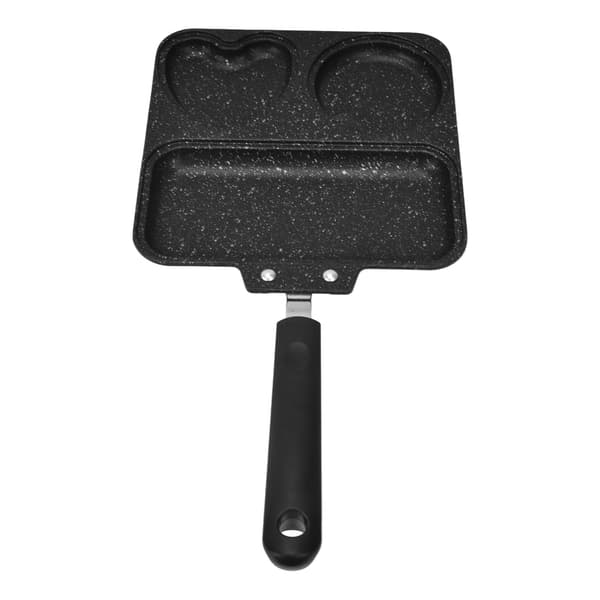3-in-1 Square Non-Stick Frying Pan, Anti-Scald Handle, for Breakfast Cooking