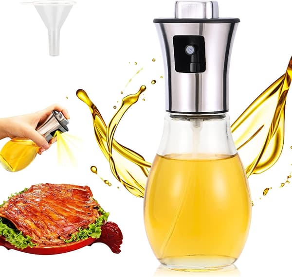 Bærbar oliesprøjte i glas, 1 stk. oliesprøjte olivenoliedispenserflaske (200 ml)