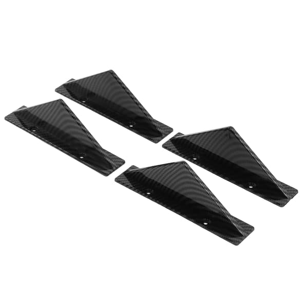 Svart Universal Bakre Bumper Lip Diffuser Kit - Forbedre bilens stil med denne modifiserte bakre støtfanger spoiler