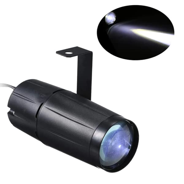 LED DJ-effekt spotlight, mini RGBW LED-projektor med fjernkontroll, scenebelysning