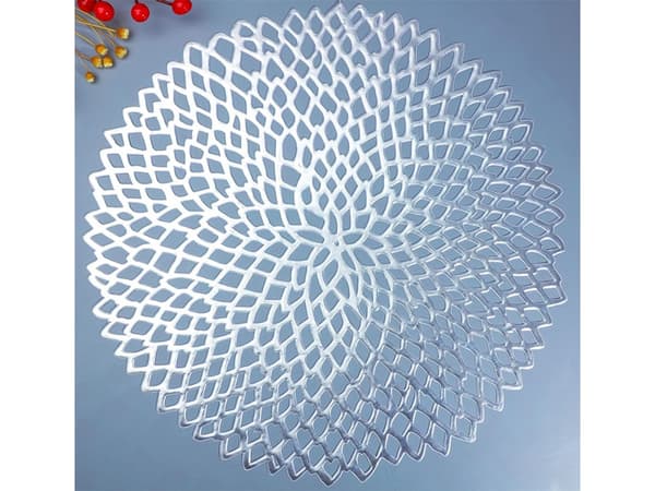 Round kitchen table mat openwork decorative placemat 114