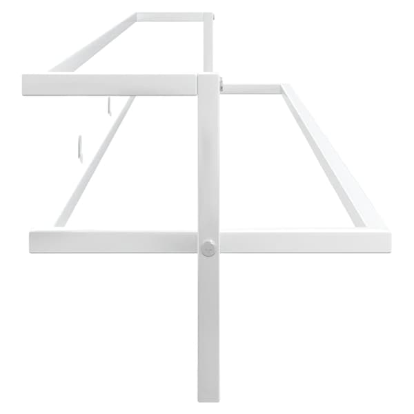 vidaXL Håndklædeholder hvid 95x25x22 cm jern Vit 2190
