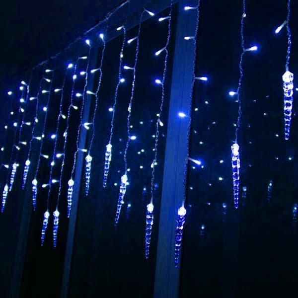 (Blå) LED Dekorativ Utomhusbelysning, 3,5 m LED Istappsljus