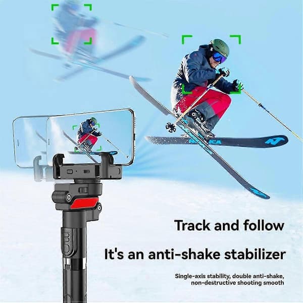 Auto AI Face Tracking Selfie Stick Tripod 360 Automatic Rotation Follow