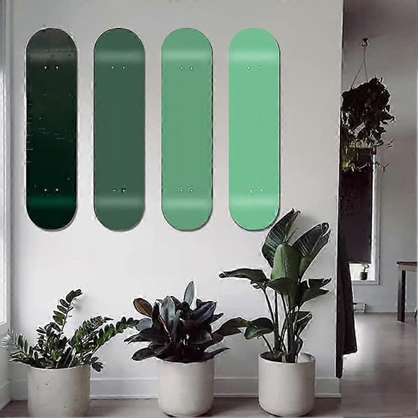 Skateboardhenger 2 STK Veggfeste Deck Rack for Skateboard Deck Display og Oppbevaring