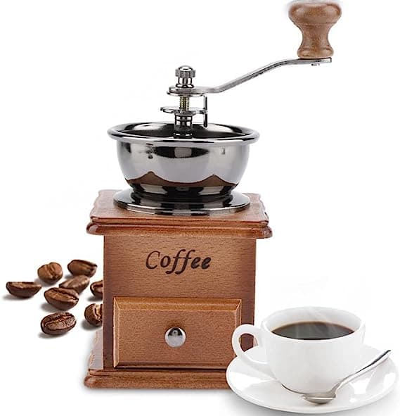 Manuell Kaffekvern Håndsveiv Kaffemaskin 9,7 x 9,7 x 20,7