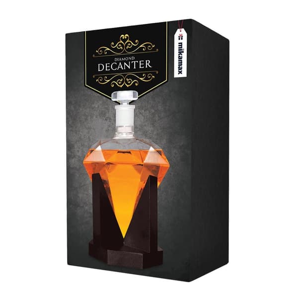 Luksuriøs diamantformet karaffel for utsøkt whisky Transparent transparent
