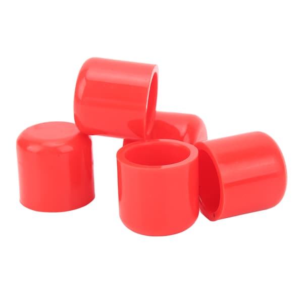 5 Pcs Silicone Cap 30mm Flexible Durable Universal Intake Vacuum Hose Plug Red