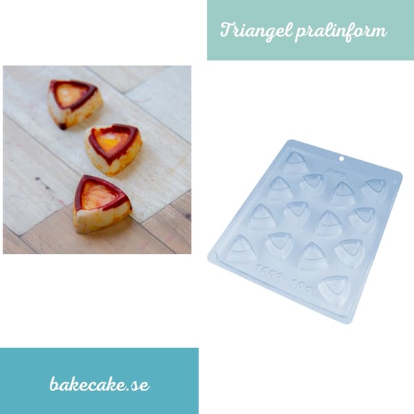 Pralineform Trekant Chokoladeform - BWB 1059 Transparent transparent
