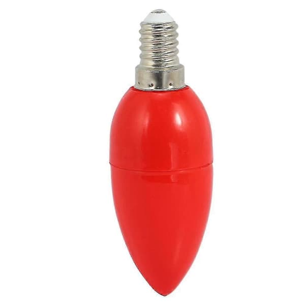 10x LED Lysestake Lyspærer Røde Lykkebringende Lamper Gudslys Energibesparende Lysestake Lys, e14 (LGL)