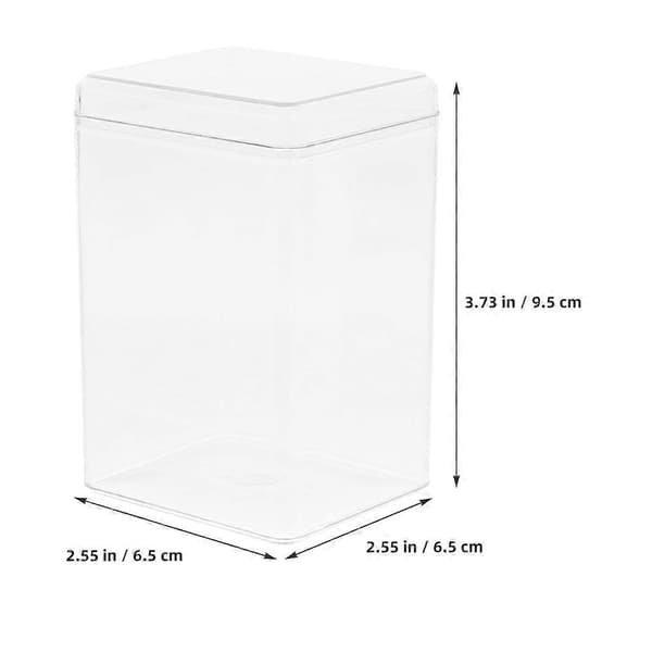 Doll Display Case for Organization with 4 Transparent Figure Storage Boxes