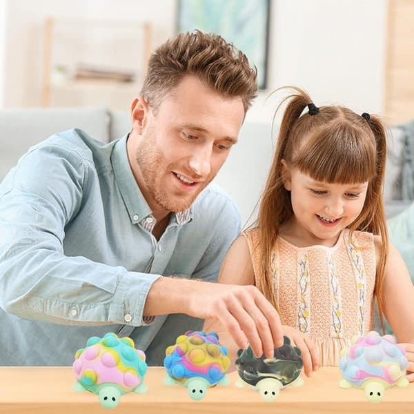 3D Bubble Push Skildpadde Bold - Silikone Sensorisk Stressaflastende Legetøj til Voksne og Børn[JUN] 0.1 0.1