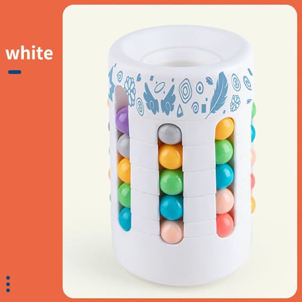 3D Stressavlastende Magic Beans Pennholder Puslespillkube med Roterende Bevegelse [HK] lilla purple