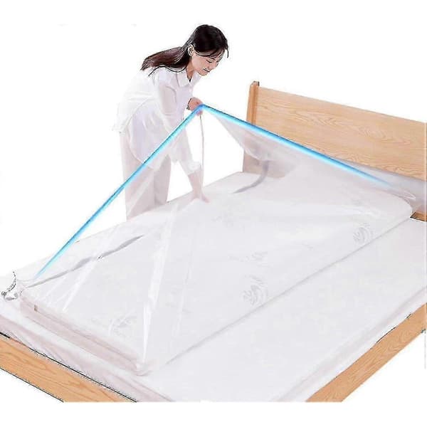 Large Vacuum Storage Bags for Mattress Clothes Waterproof Lockable Reusable Space Saving Compression Mattress 80% No Vacuum Pump 220*100cm