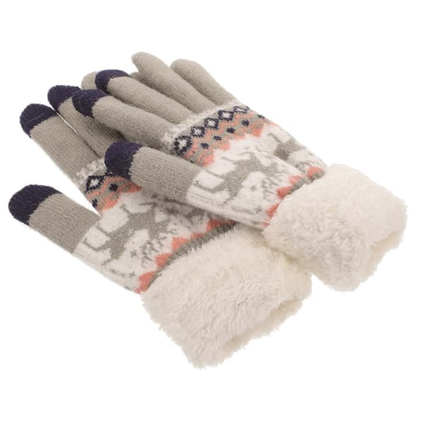 Dam Termiska Handskar Jul Jacquard Full Finger 1 Par