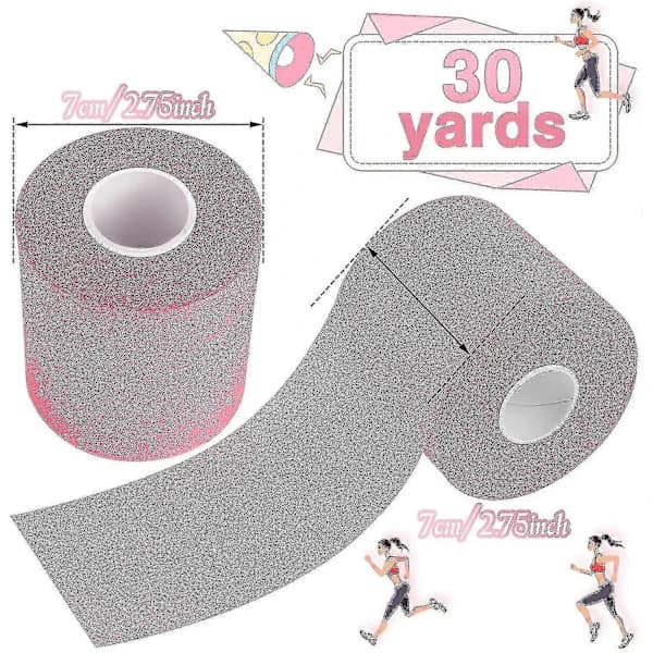 Atletisk Pre-Wrap Tejp för Sport, Atletisk Tejp 7 cm x 27,4 meter - YGWL