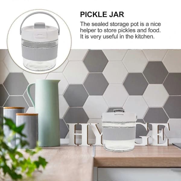NA/Pickling Jar Sealable Fermentation Jar Practical Pickling Storage Jar Kitchen Pickling Jar Vegetable Jar