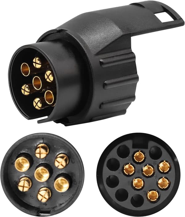 Adapter for tilhengerkontakt 13-pinners til 7-pinners