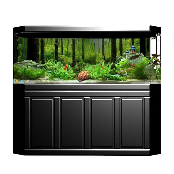 Underwater Forest PVC Self-Adhesive Aquarium Background Poster 91x50cm