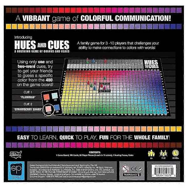 Hues and Cues brädspel 2025 för 3-10 spelare, ålder 8+