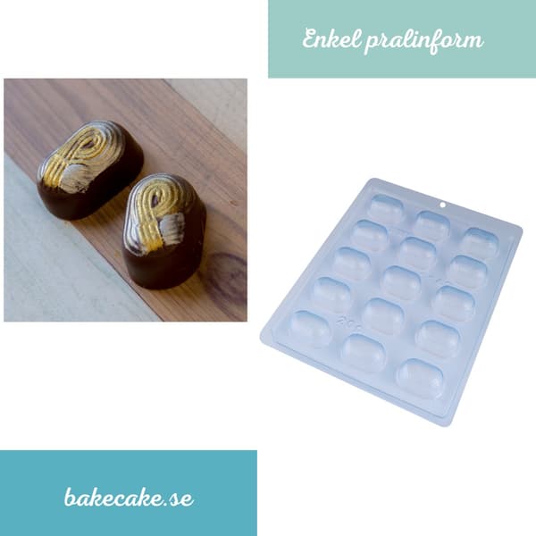Pralinform Kuppel Sjokoladeform - BWB 1142 Transparent transparent