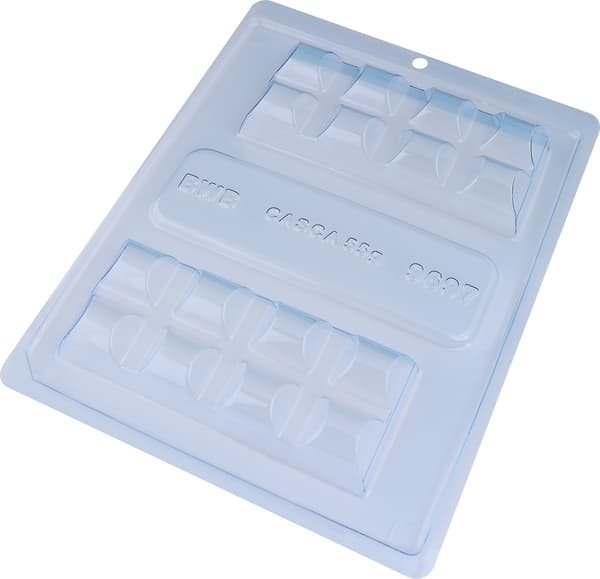 Pralineform Chokoladeblok Chokoladeform - BWB 9697 - Special 3-delt form Transparent transparent