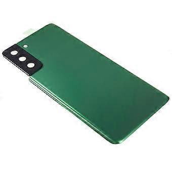 Compatible for Samsung Galaxy S21+ 5G Battery Cover Back Cover with Camera Ring Phone Parts (without Logo)(Green)