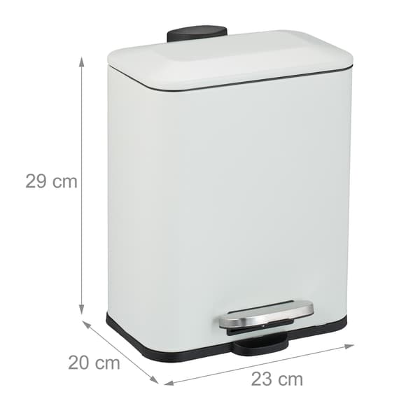 Kapea kylpyhuonesäiliö 5L – Soft-Close, jalkapoljin