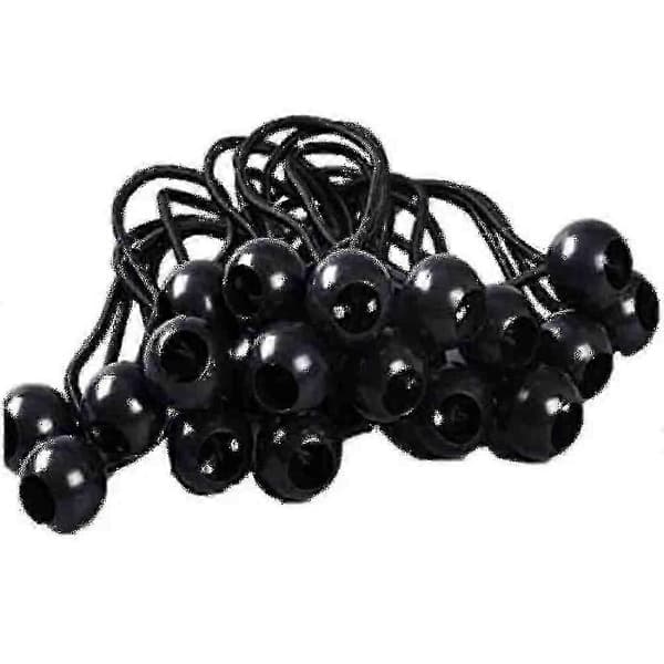 50 stk. Bungee-stropper med bold, gummistropper til teltfiksering