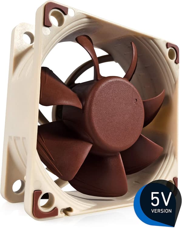 NF-A6x25 5V, Premium Stille Blæser, 3-Pin, 5V Version (60mm, Brun)