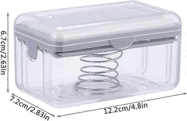 2-in-1 Soap Foaming Cartridge with Serrated Roller Drain Soap Dish (Grey)