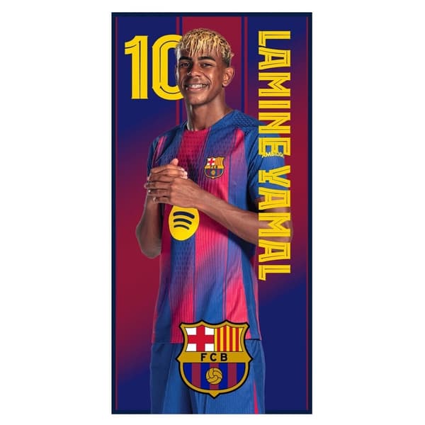 F.C Barcelona Lamine Yamal mikrofiber strandhåndkle