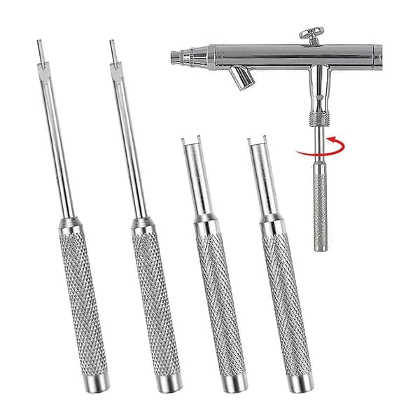 2 Set Air Brush Tools, Needle Packing Nut or Valve Screw Replacement Repair Tool Airbrush Maintenance Tool, Airbrush