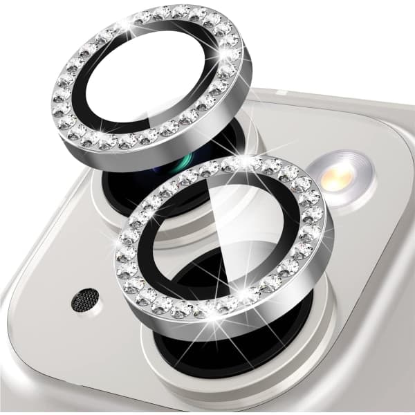 Rear Camera Cover for iPhone 14/14 Plus Photo Cover (Silver)