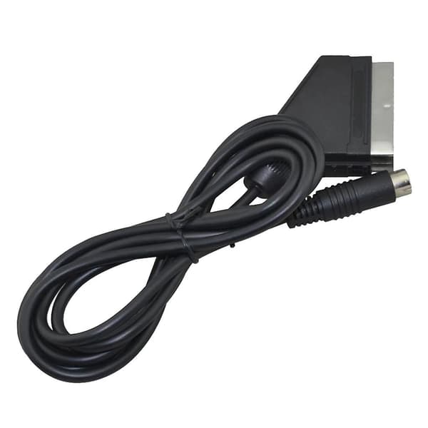 Replacement Cable 1.8m Rgb Scart Cable Scart Av Cable for Sega for Saturn Ntsc Pal [Db]