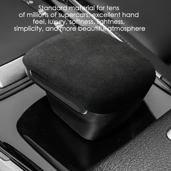 Gear Shift Knob i ruskind til automatgear 2020-2021 Sort