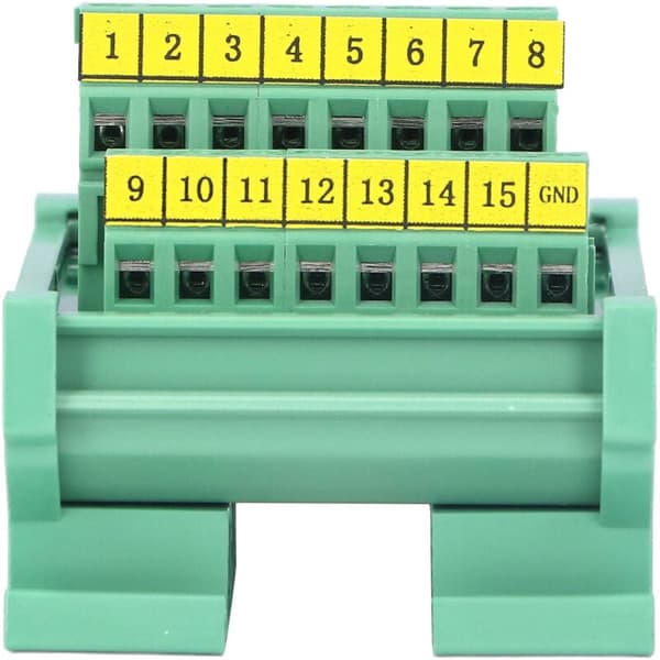 PCB Terminal Block Copper Material Printed Labels Compact 0.8A/pin 0.2Nm Female Twist-on Distribution Module DC 60V, DUBUNS