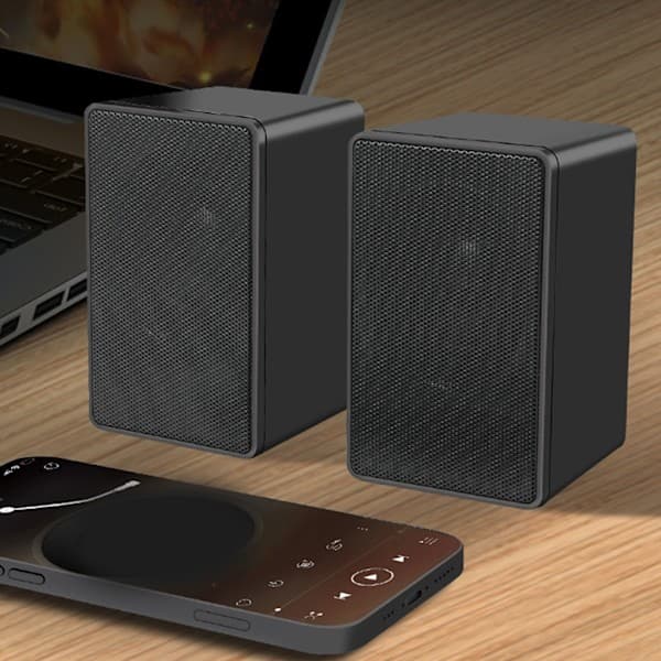 USB Kablet Højttaler Stereo Subwoofer Lydboks 3.5mm USB Strøm Højttaler