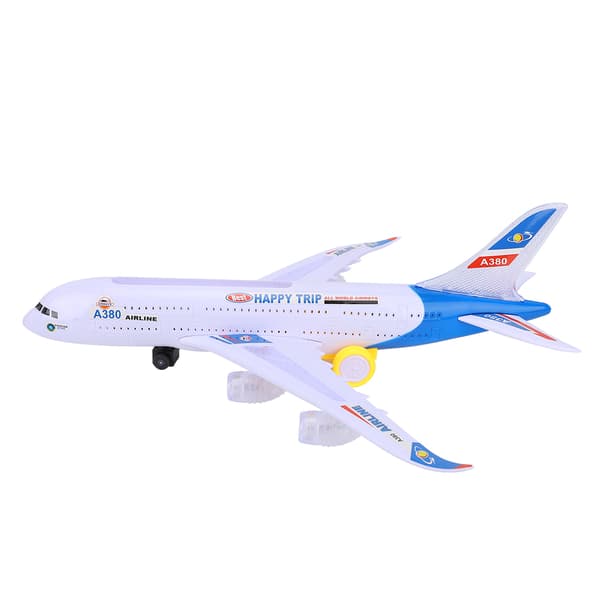 A380 fly 43 cm langt elektrisk modelfly med lyd og lys børnelegetøj Modelfly