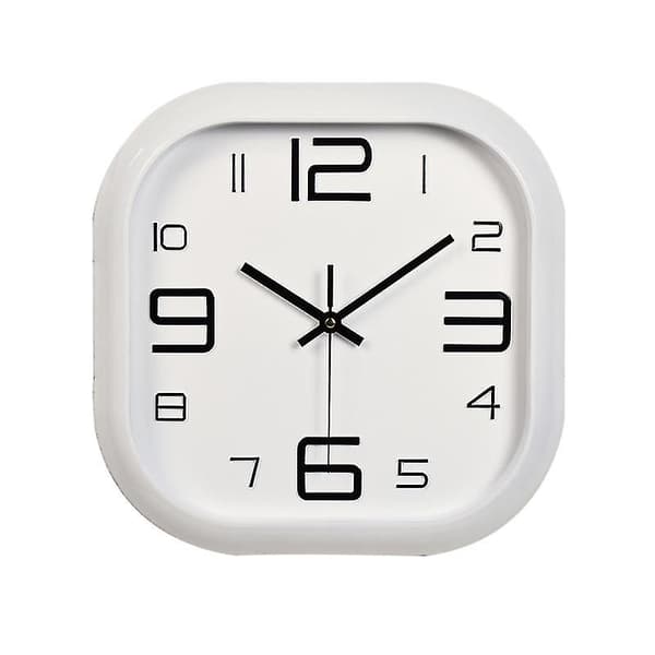1 stk Firkantet Veggklokke
