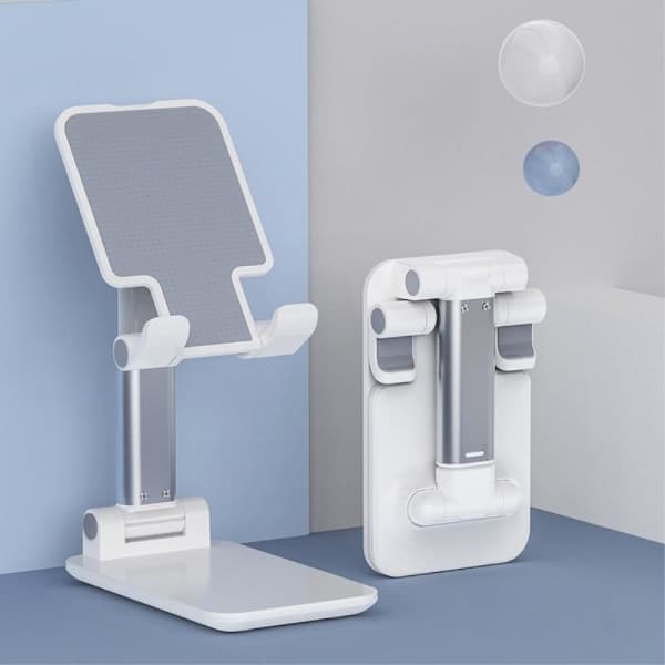 Mobilholder Bærbar For Skrivebord - Sølv Sølv Sølv