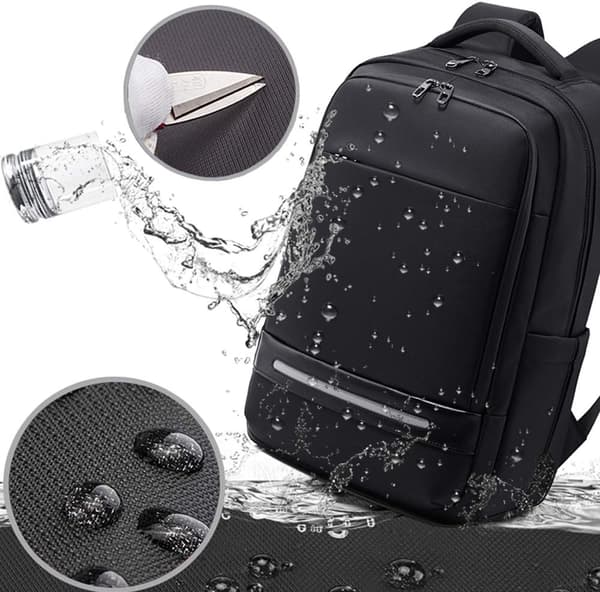 Laptop Backpack, 17 inch Waterproof Business Travel Work Computer Backpack with USB Charging Port, Anti-theft School Bag