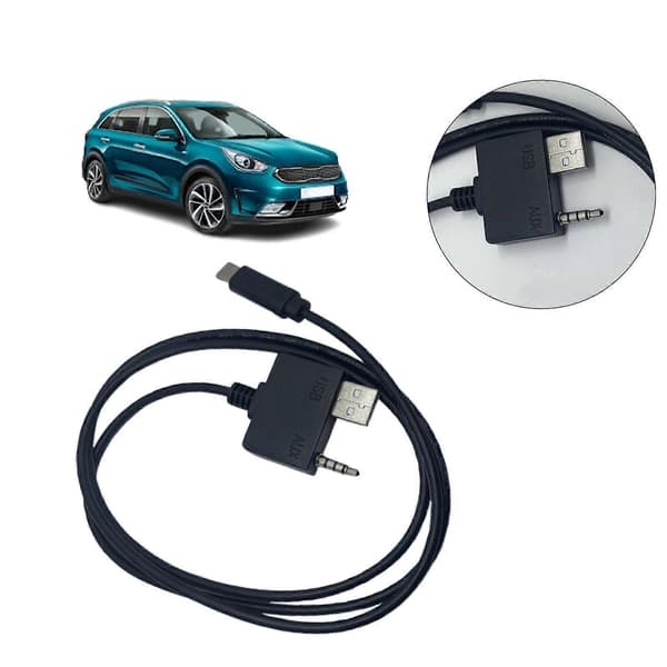Til Kia Hyundai AUX USB C-kabel 3,5 mm Jack Musiklyd Opladningskabel Til iPhone 15